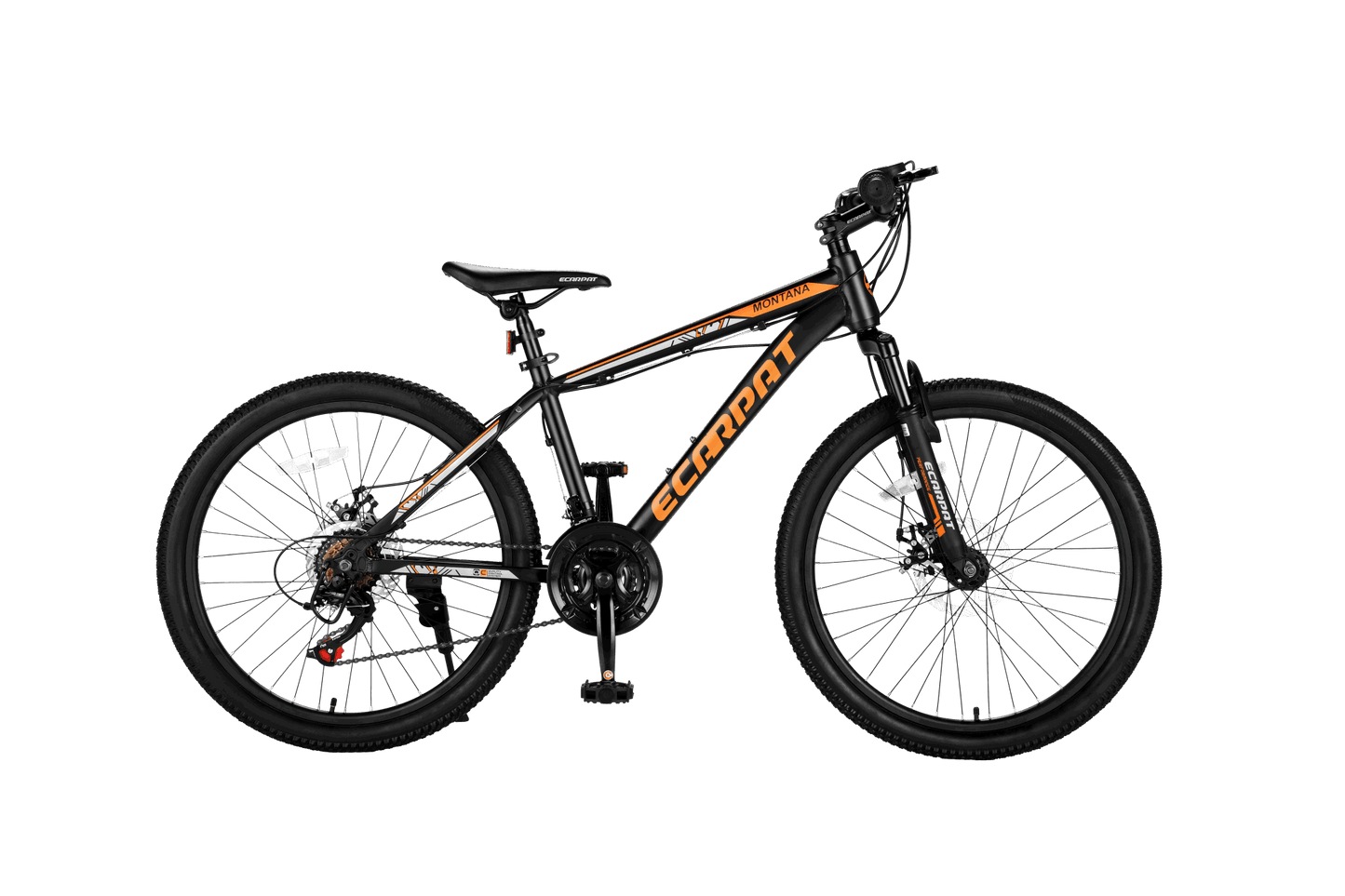 24" Mountain Bike, Lightweight Aluminum Frame, 21-Speed Shimano Drivetrain