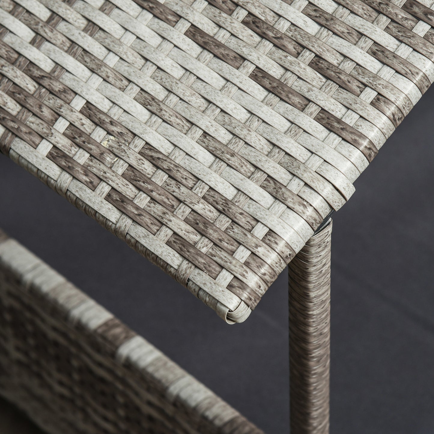 Wicker Dog House with Canopy, Stylish Rattan Bed & Water-Resistant Cushion