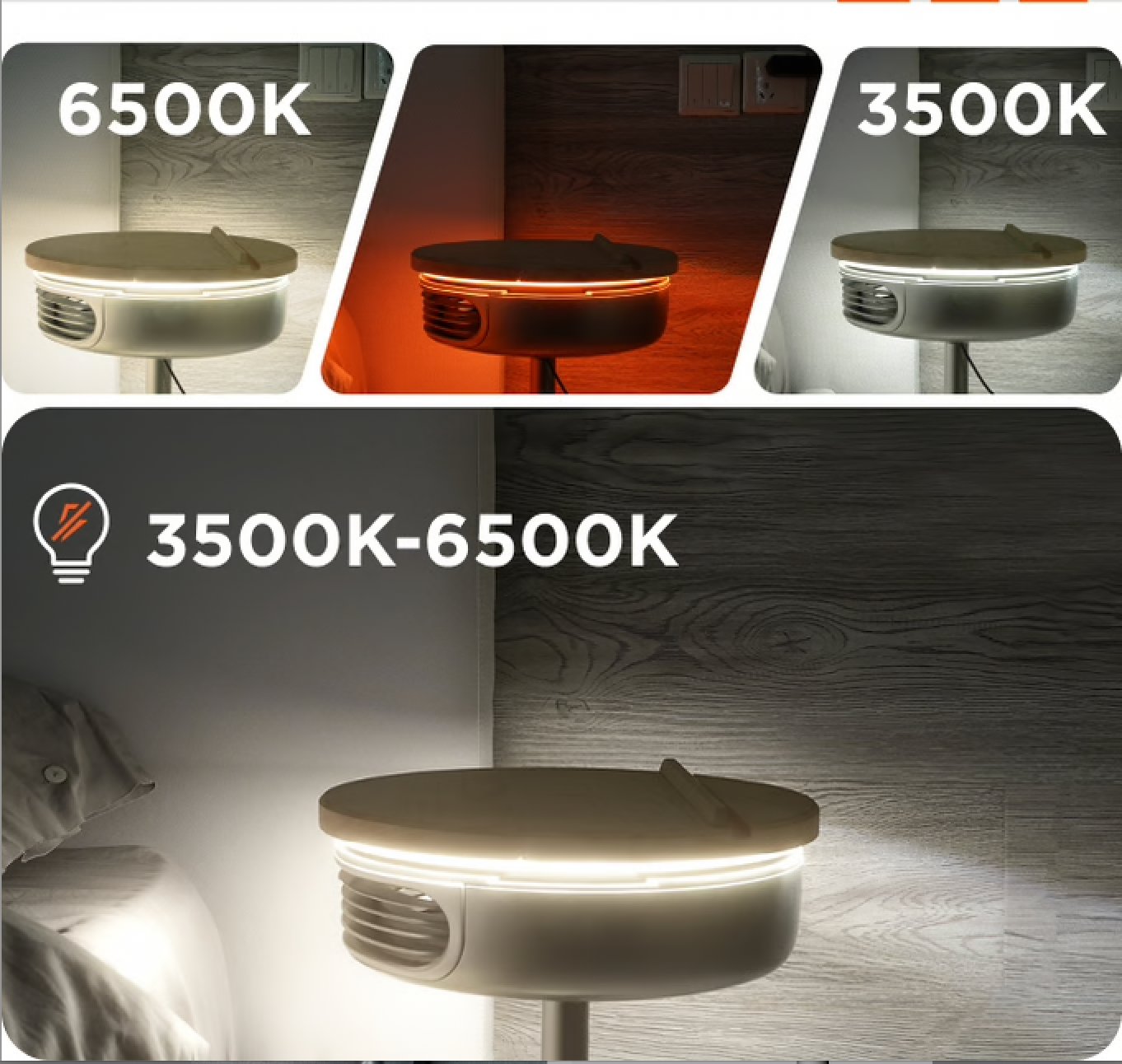 Modular Coffee Table with Built-in Fan, Wireless Charging, Speakers, and More