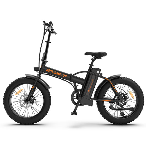 Fat-Tire Folding Electric Bike, 500W Motor, 36V/13aH Battery