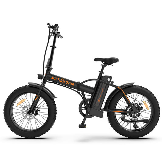 Fat-Tire Folding Electric Bike, 500W Motor, 36V/13aH Battery