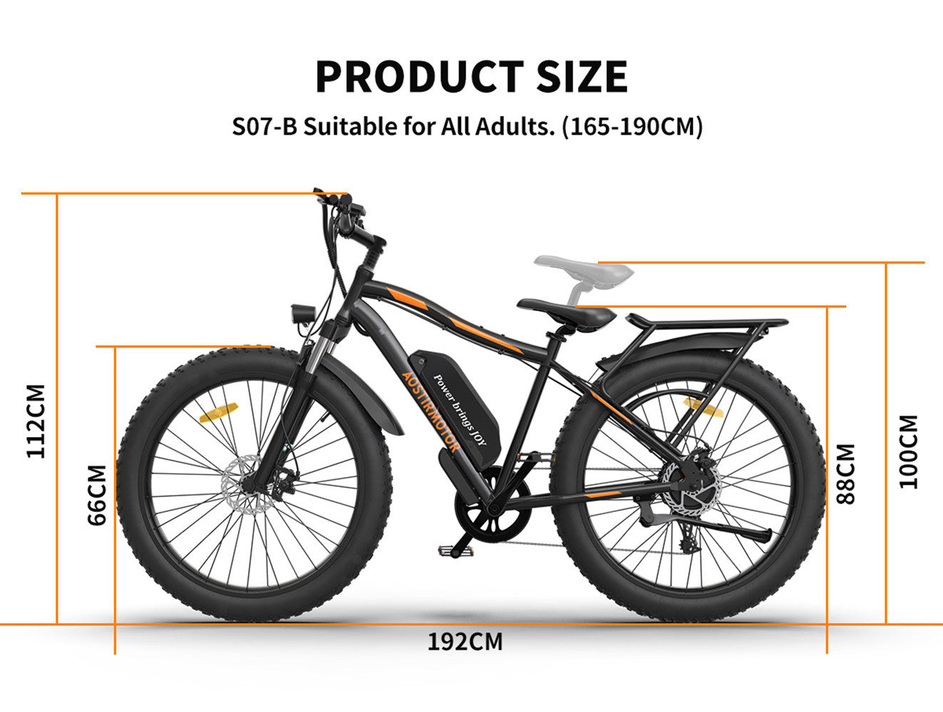 26" Electric Bike: 750W Power & Removable Battery