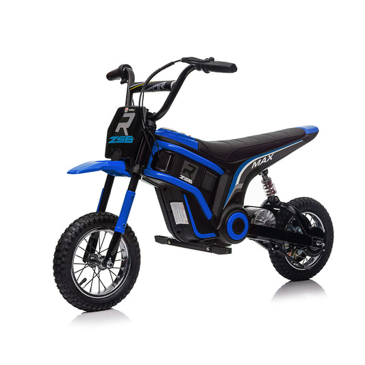 24V Electric Motocross Motorcycle, Up to 14.29 MPH for Kids 8-12