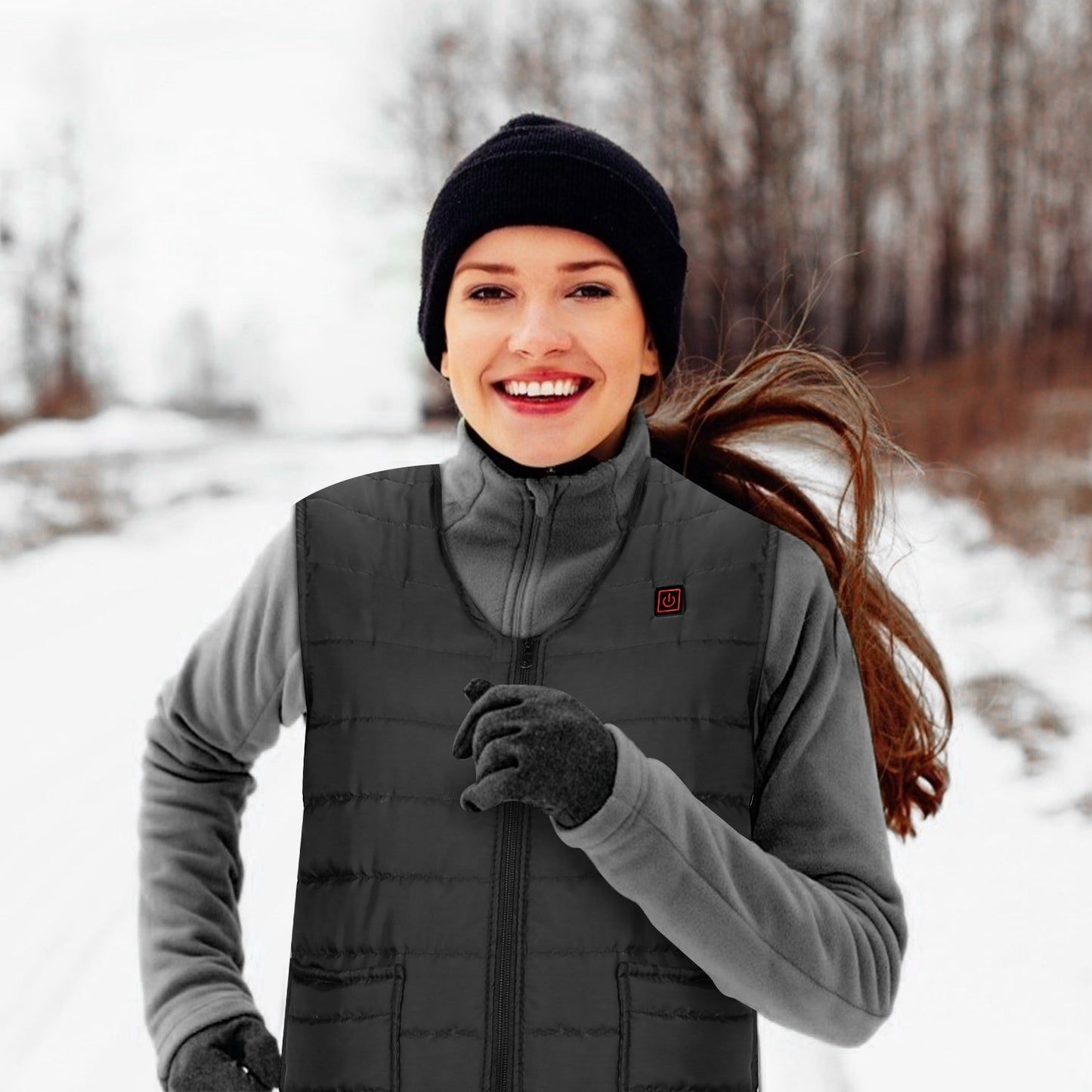 USB Heated Vest - 5 Heating Pads & Adjustable Temperature for Men and Women