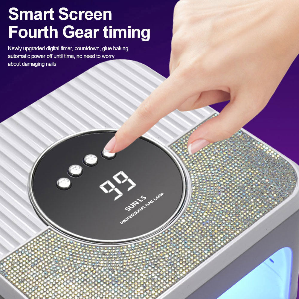 Nail Art UV Lamp 268W - Fast Curing with Auto Sensor and 4 Timer Modes