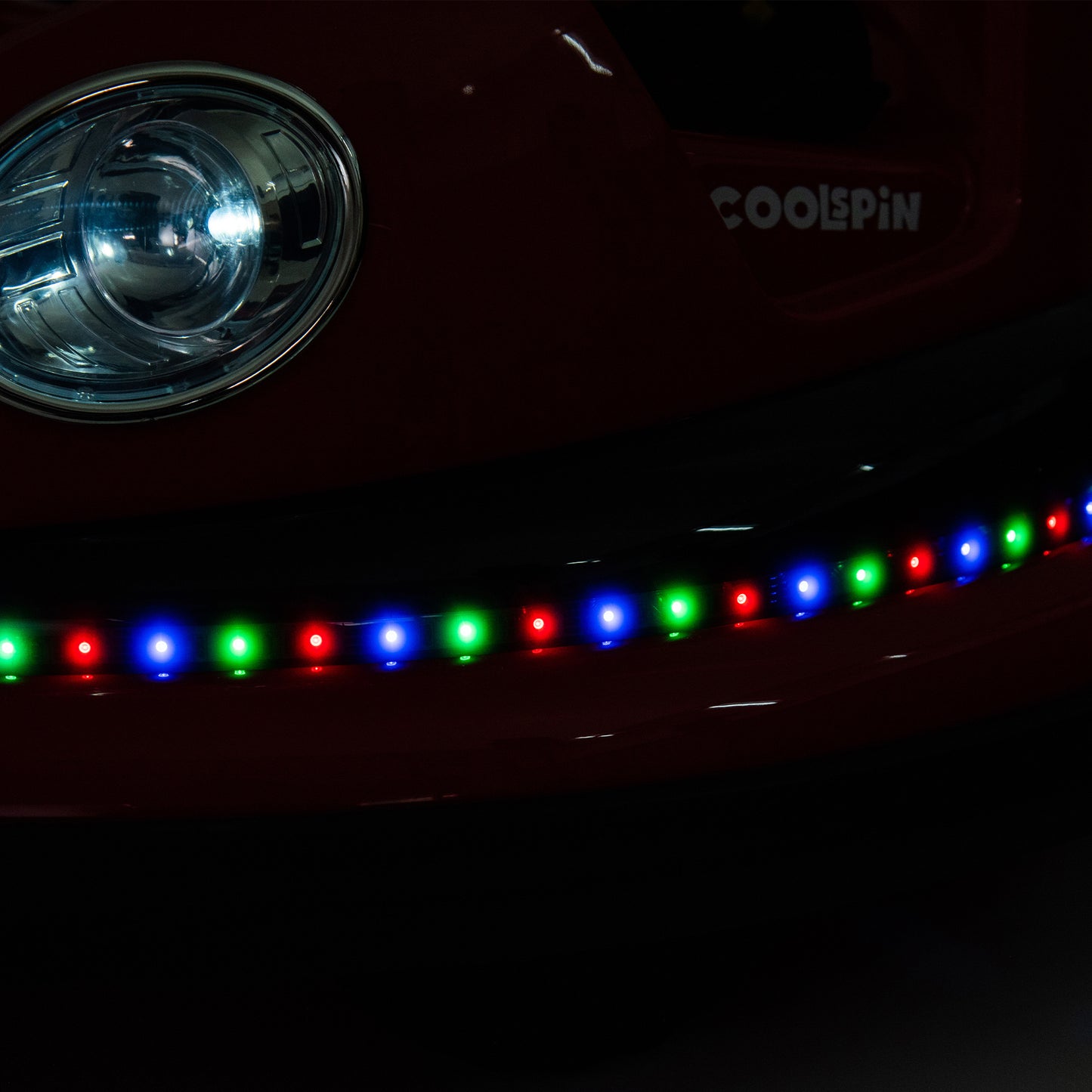 12V Ride-On Bumper Car for Kids - Remote Control, LED Lights & 360Spin, Red