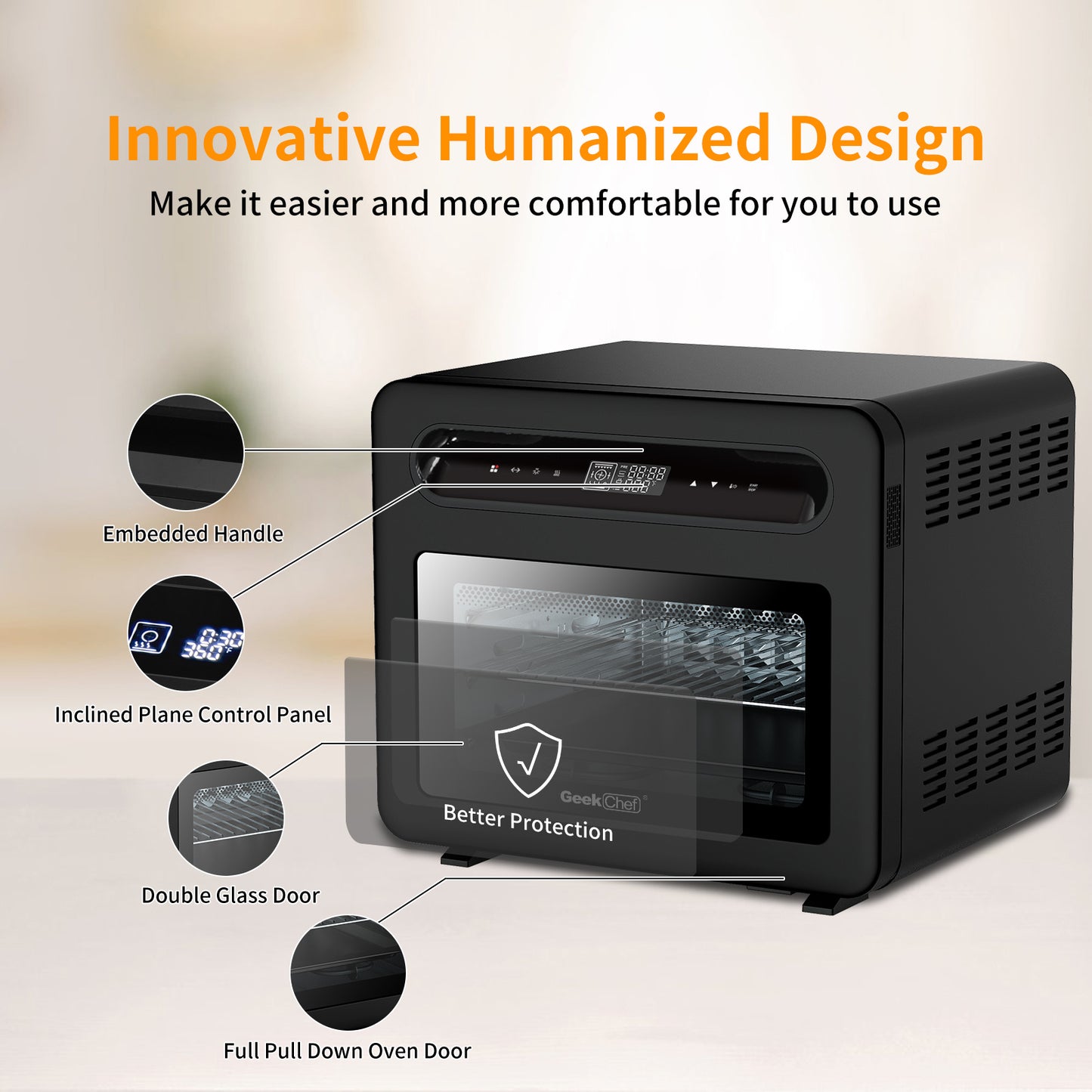 Steam Air Fryer Toast Oven Combo - 26 QT, 50 Presets