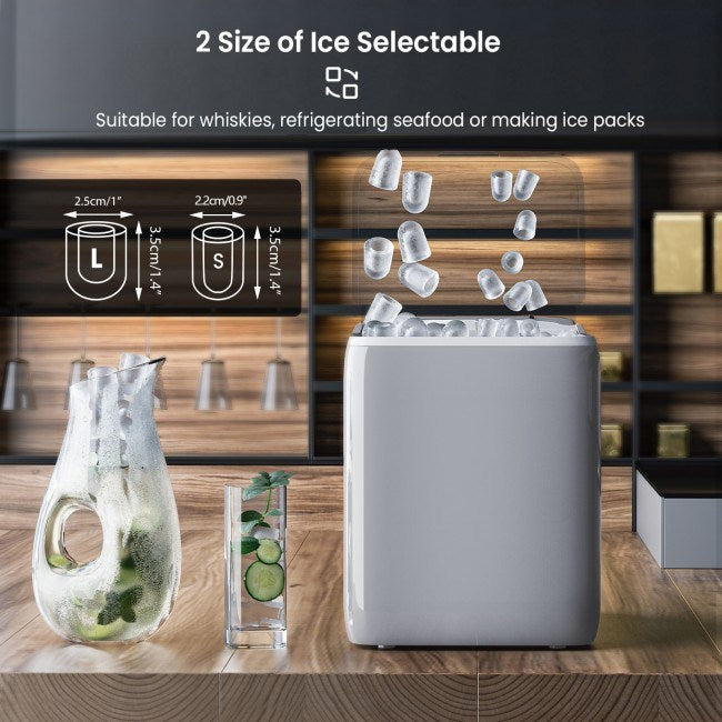 Portable Countertop Ice Maker, Rapid 8.5-Minute Ice Production