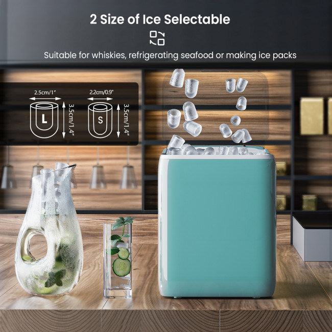 Portable Countertop Ice Maker, Rapid 8.5-Minute Ice Production