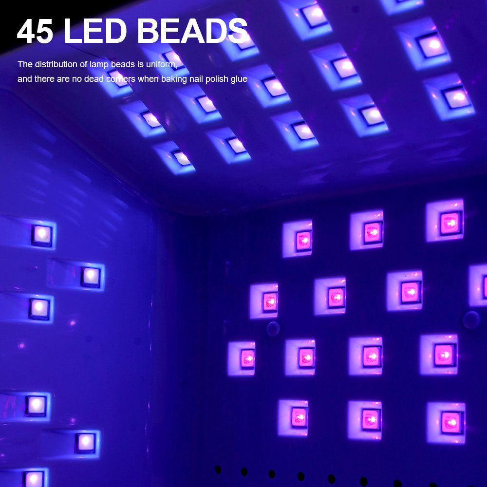 Nail Art UV Lamp 268W - Fast Curing with Auto Sensor and 4 Timer Modes