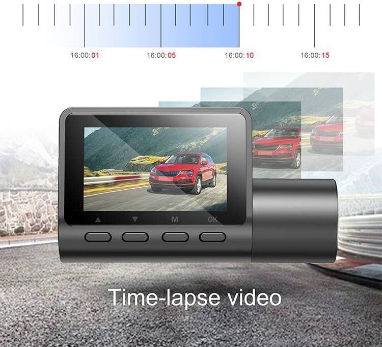Dual Front & Rear Dash Cam: 2K QHD + 1080p, 140 Degrees, Wide Angle & GPS