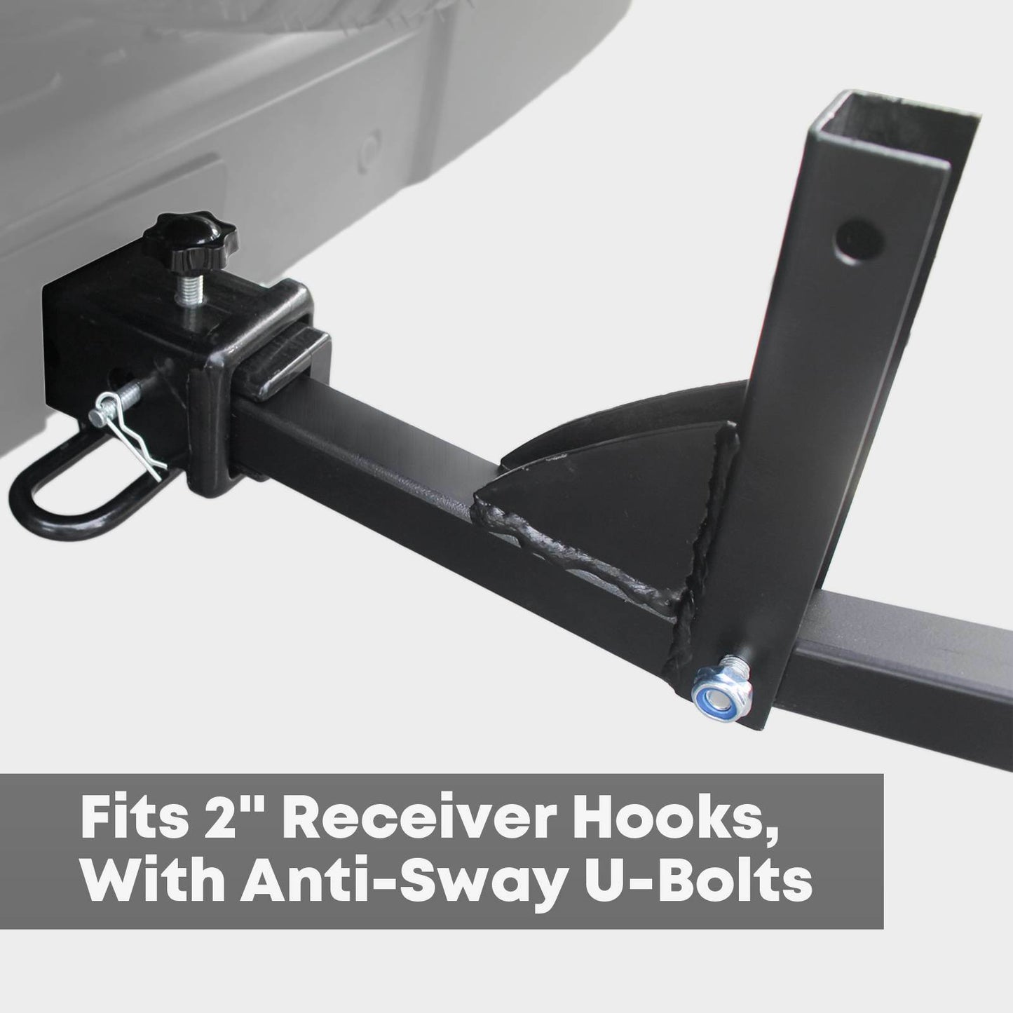 Heavy-Duty Hitch Mount Bike Rack: 2-4 Bikes