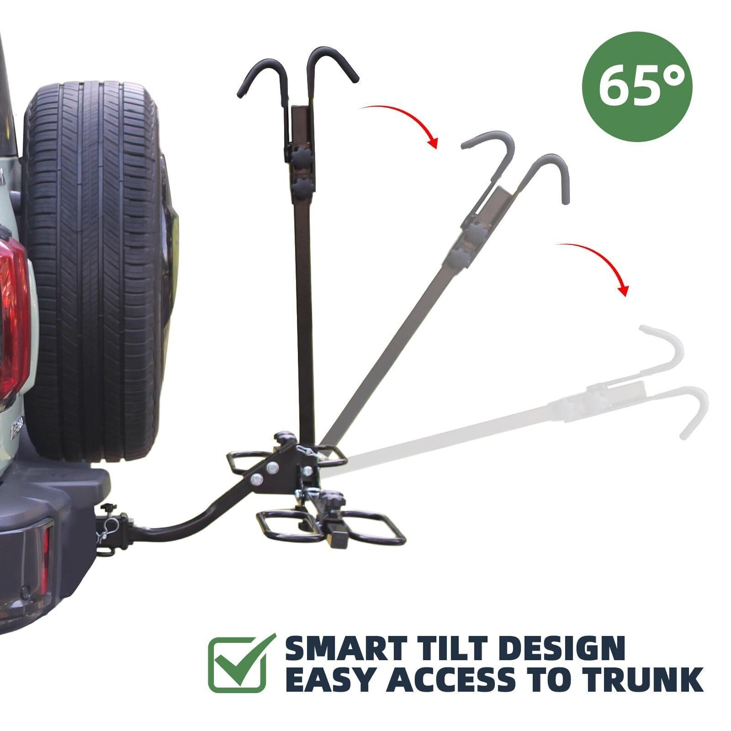 Heavy-Duty Hitch Mount Bike Rack: 2-4 Bikes