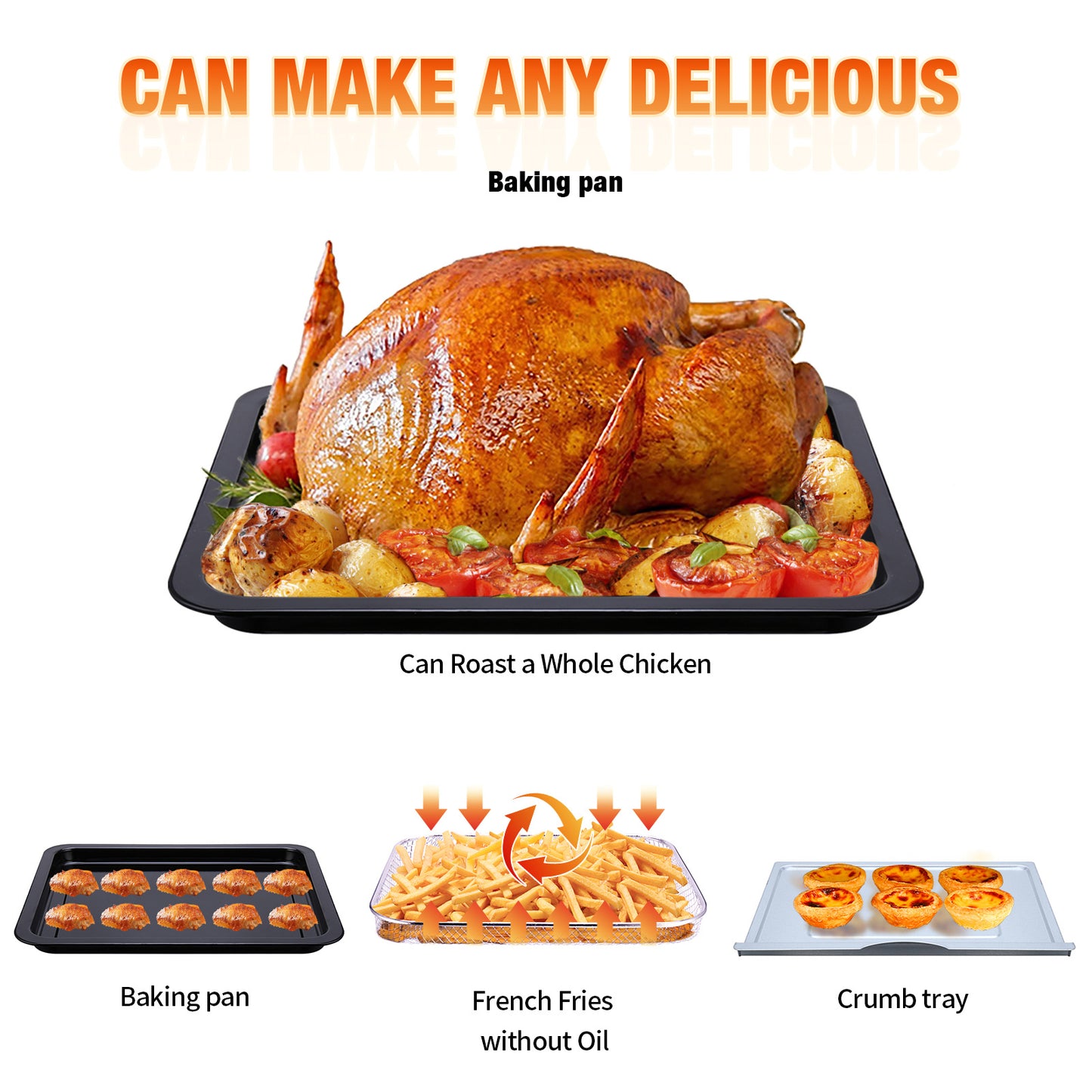 Air Fryer 10QT: Ultimate Oil-Free Cooking with Cyclone Technology