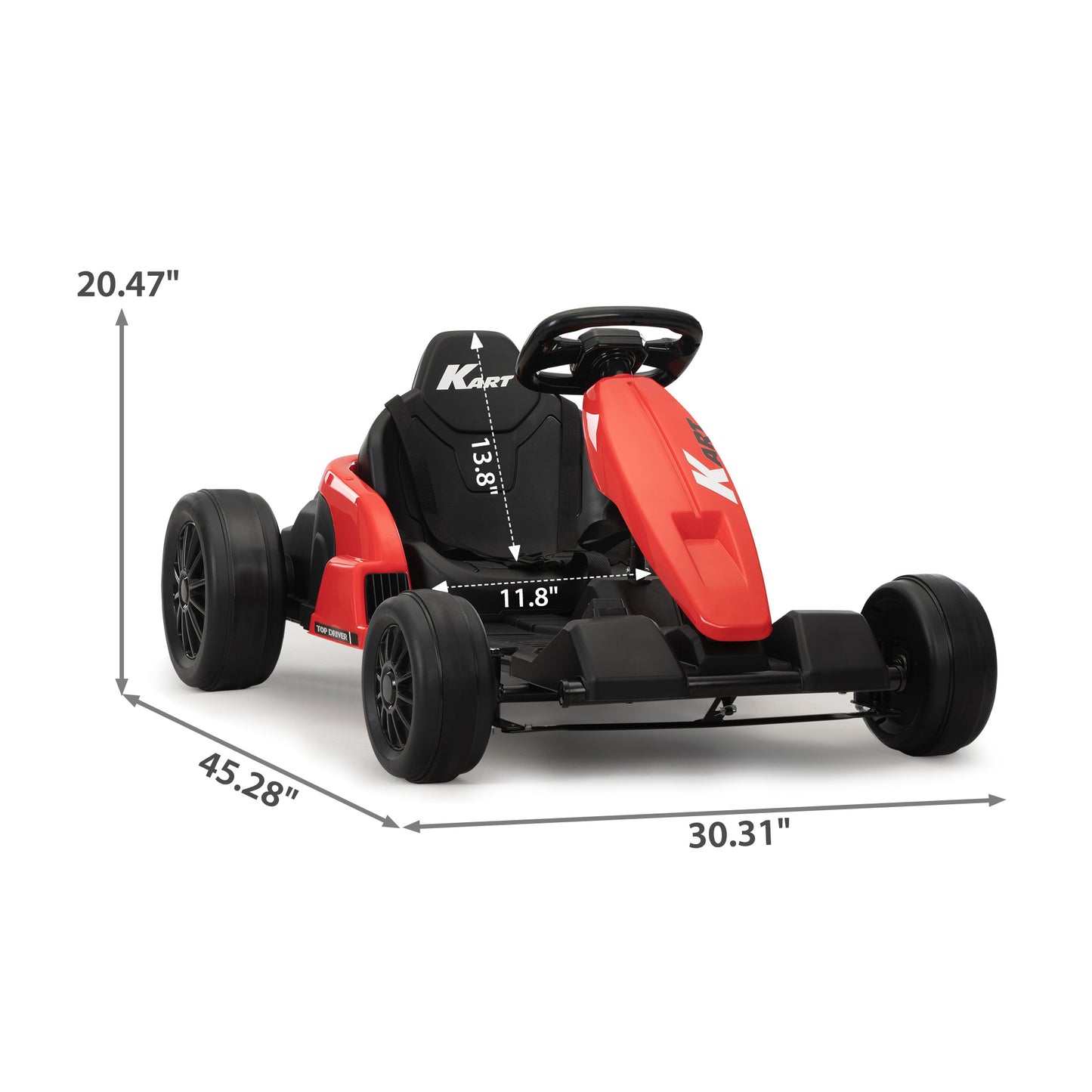 Rev Up Adventure: 24V Electric Kids Go Kart with Safety Gear & Music