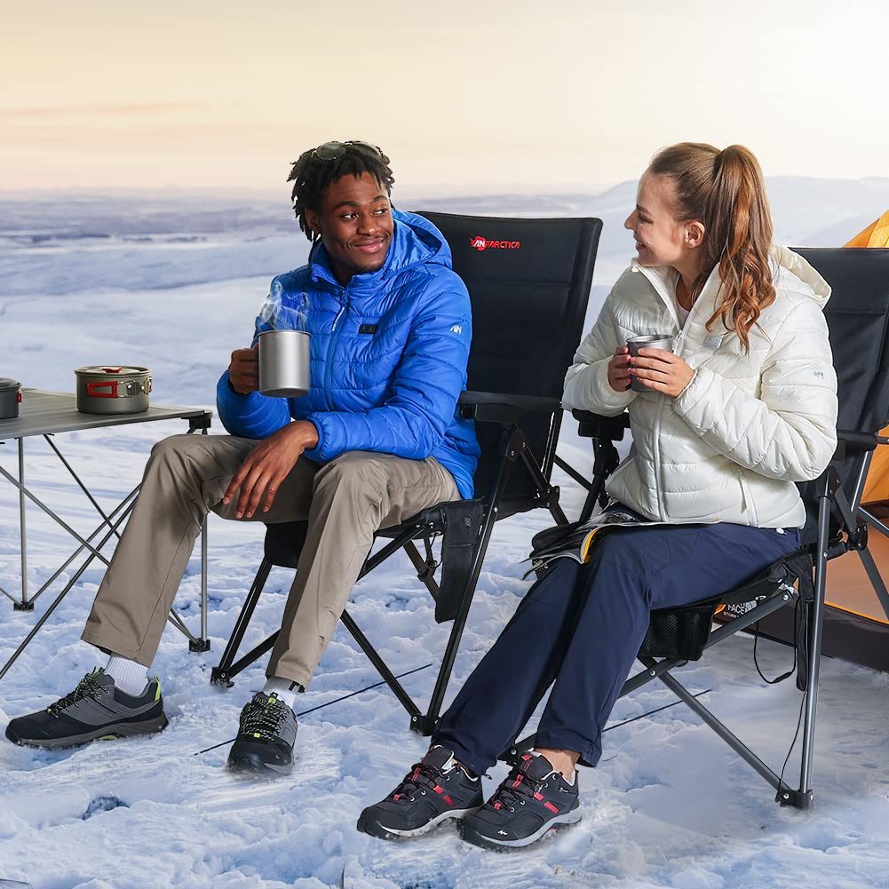 Heated Camping Chair, Ultimate Comfort with 12V Battery Power