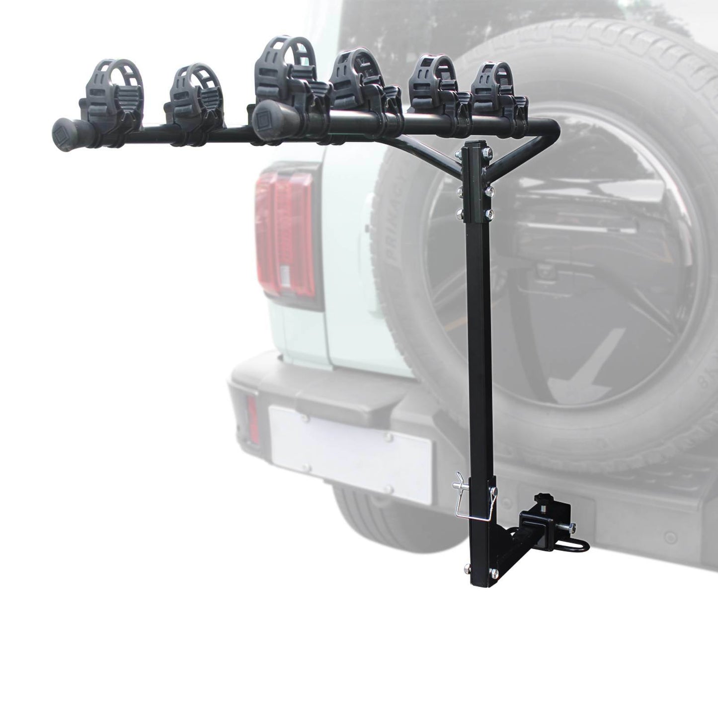 Heavy-Duty Hitch Mount Bike Rack: 2-4 Bikes