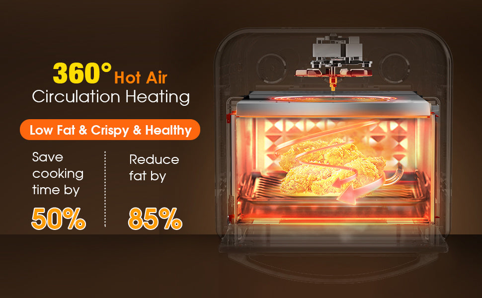 Air Fryer 10QT: Ultimate Oil-Free Cooking with Cyclone Technology