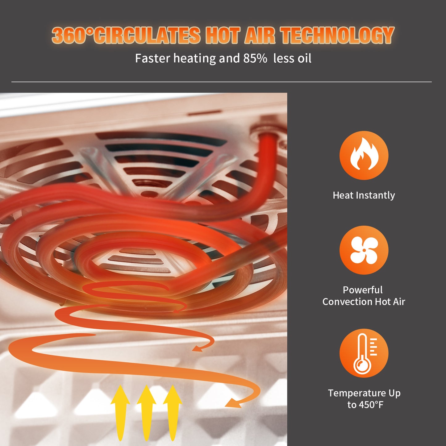 Air Fryer 10QT: Ultimate Oil-Free Cooking with Cyclone Technology