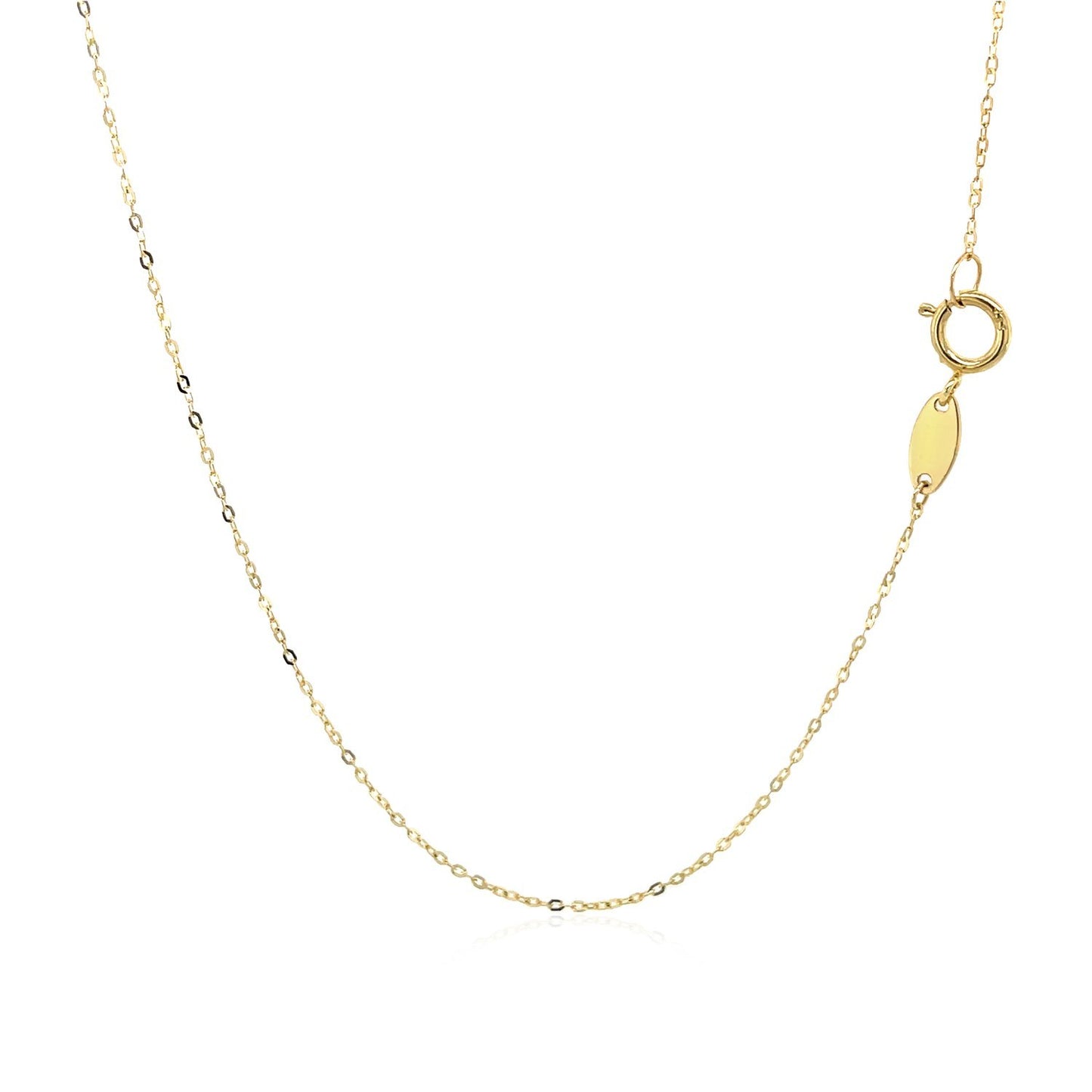 14k Yellow Gold Peace Symbol Pendant