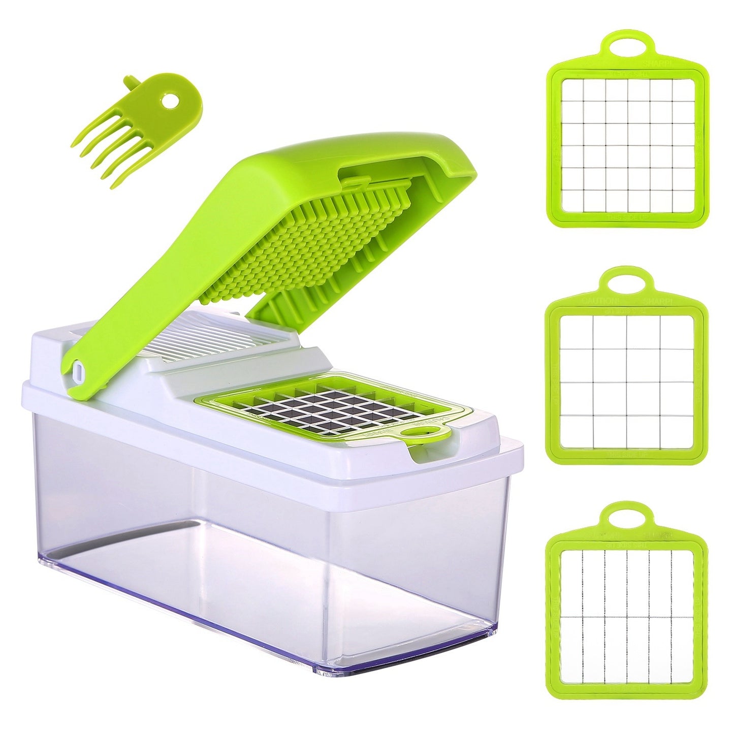 Vegetable Slicer Set, Quick, Multi-Functional Dicer with 3 Blades