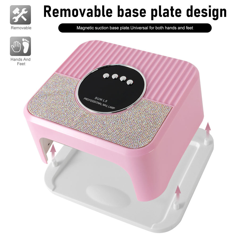 Nail Art UV Lamp 268W - Fast Curing with Auto Sensor and 4 Timer Modes