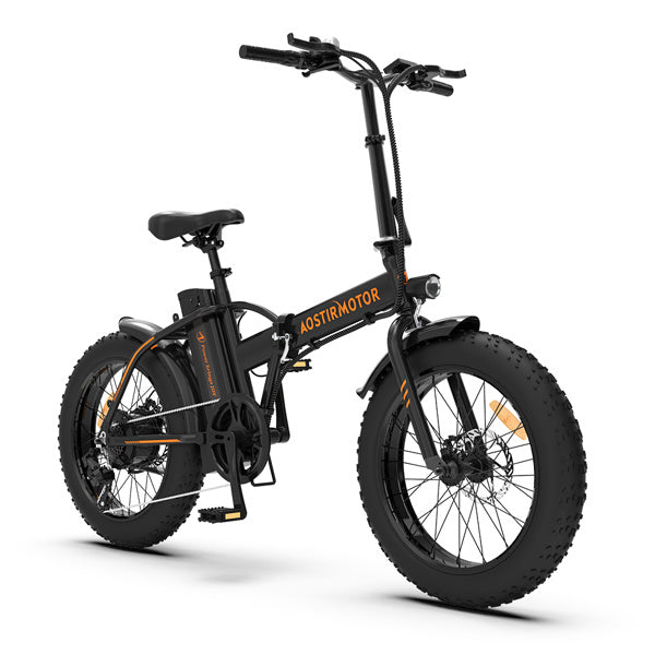 Fat-Tire Folding Electric Bike, 500W Motor, 36V/13aH Battery