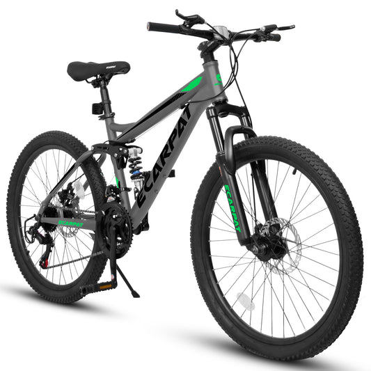 Mountain Bike - 21-Speed Full Suspension for All Terrains