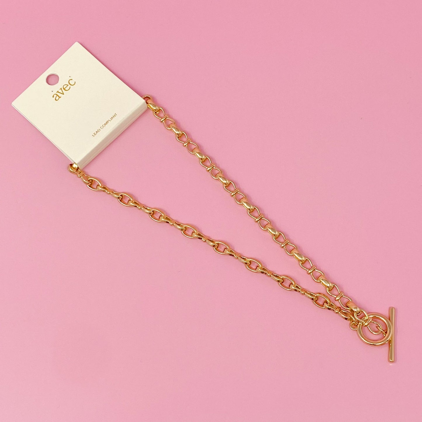 Luxe Chain Toggle Closure Necklace