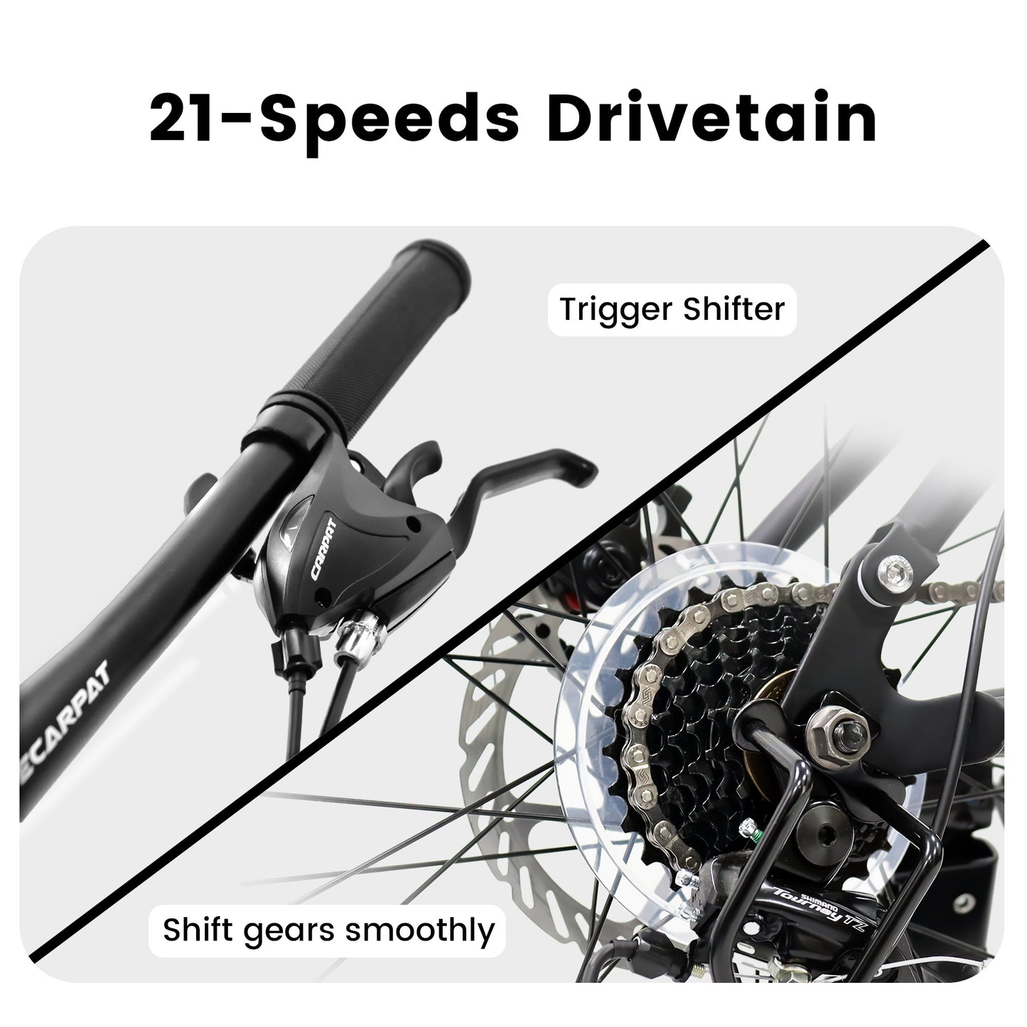 Mountain Bike - 21-Speed Full Suspension for All Terrains