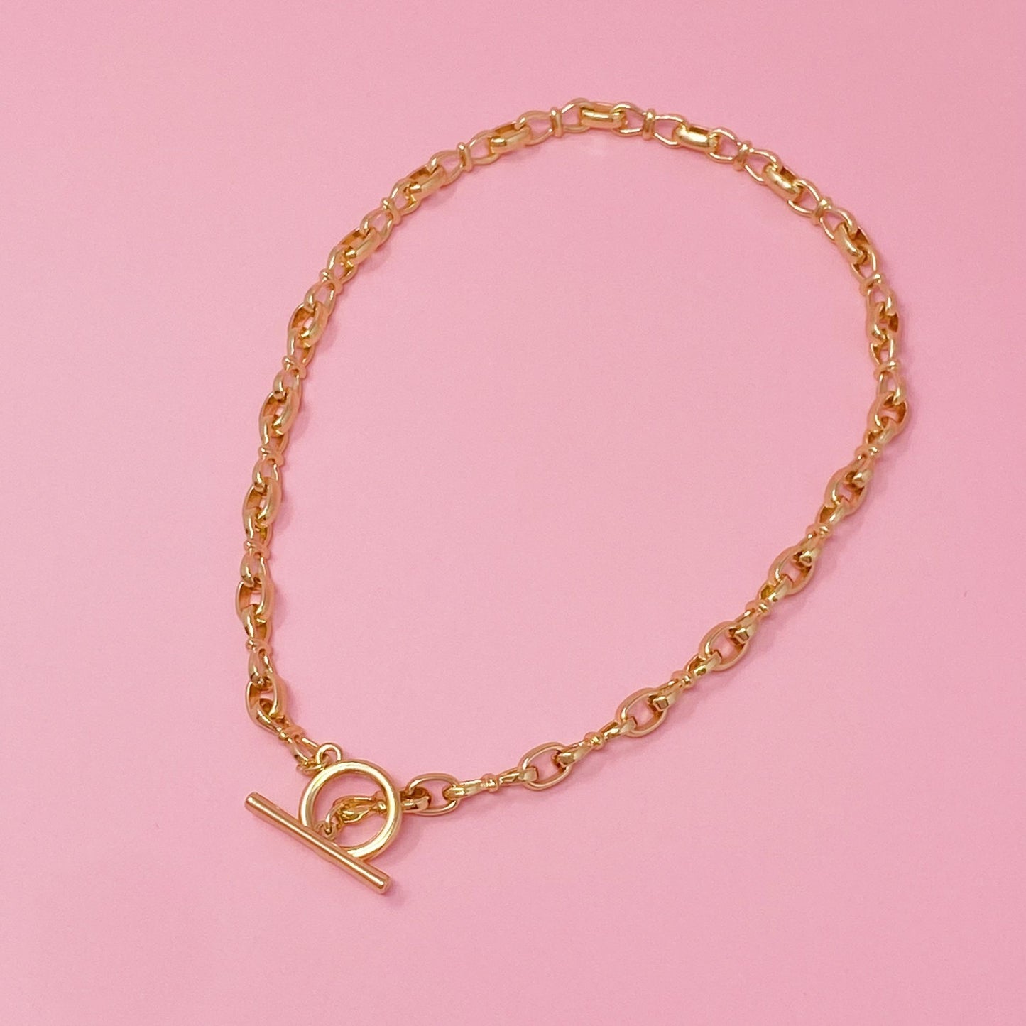 Luxe Chain Toggle Closure Necklace