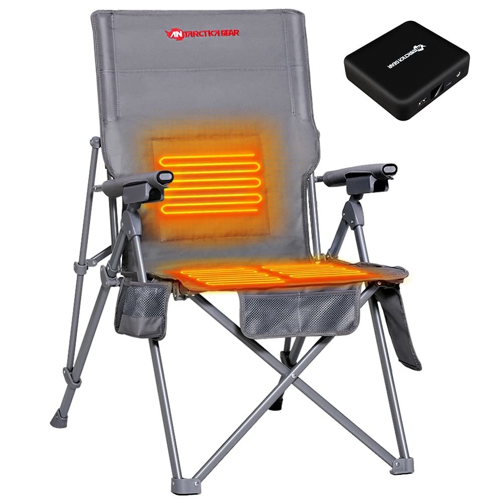 Heated Camping Chair, Ultimate Comfort with 12V Battery Power