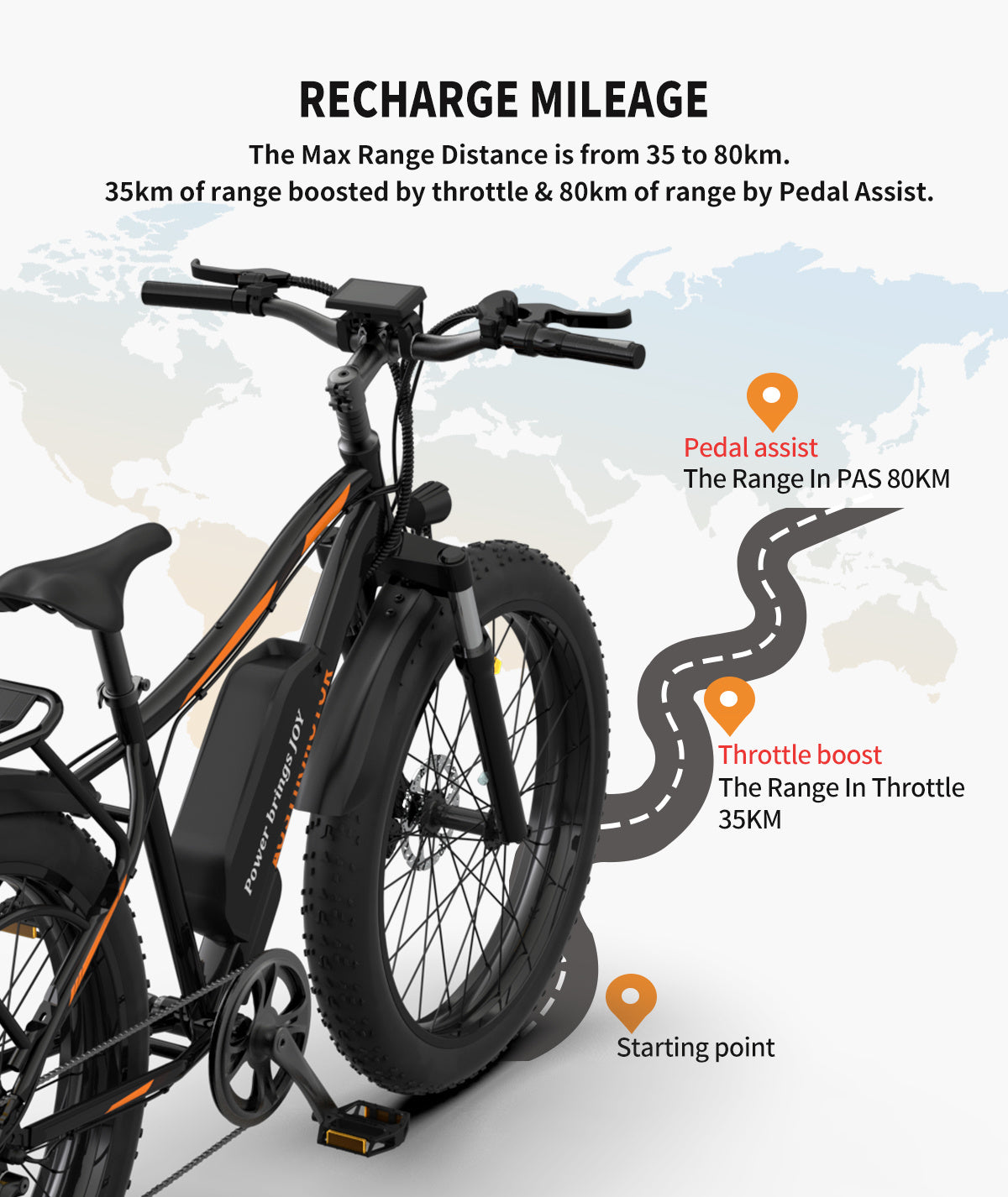 26" Electric Bike: 750W Power & Removable Battery