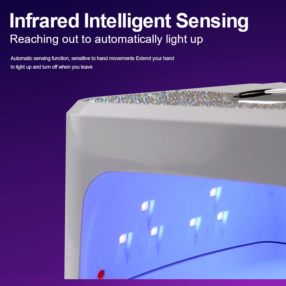 Nail Art UV Lamp 268W - Fast Curing with Auto Sensor and 4 Timer Modes