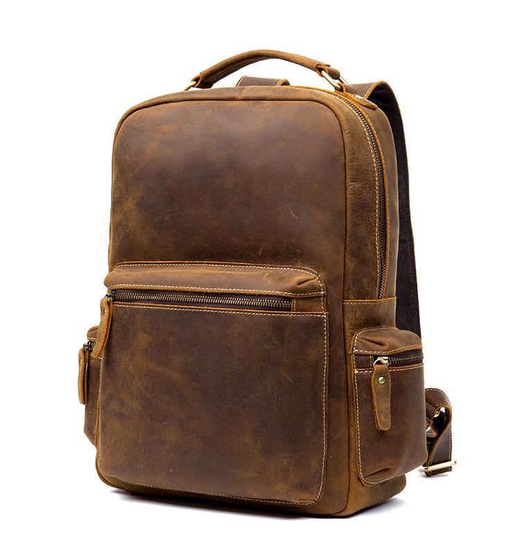Luxurious Leather Travel Companion with Ergonomic Design